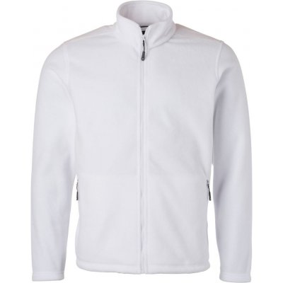 James Nicholson microfleecová bunda Fleece Jacket bílá – Zboží Mobilmania