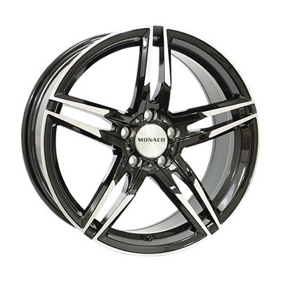 MONACO WHEELS GP1 7,5x17 5x112 ET45 gloss black polished – Hledejceny.cz