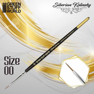 Green Stuff World GOLD SERIES Siberian Kolinsky Brush - Size 00 (Green Stuff World) – Hledejceny.cz