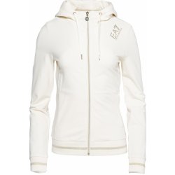 Emporio Armani dámská mikina EA7 TRAIN CORE LADY W HOODIE FZ 8NTM34TJTXZ1156 Béžový