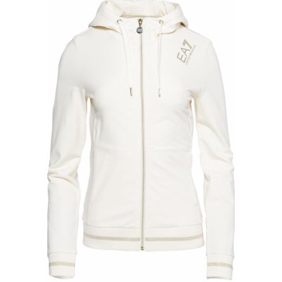 Emporio Armani dámská mikina EA7 TRAIN CORE LADY W HOODIE FZ 8NTM34TJTXZ1156 Béžový – Zboží Mobilmania