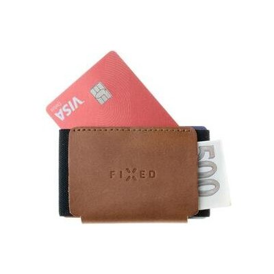 FIXED Tiny Wallet z pravé hovězí kůže (FIXW-STN2-BRW) hnědá – Zboží Živě