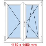 Soft Dvoukřídlé plastové okno 115x145 cm O+OS Bílá – Zbozi.Blesk.cz