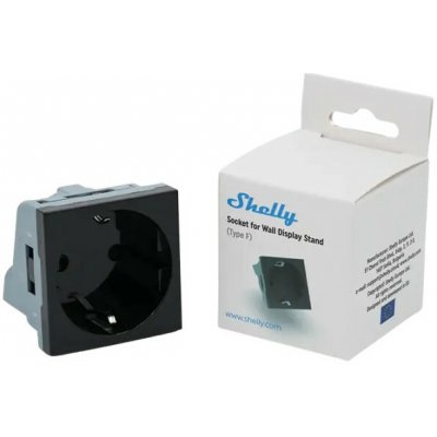 Shelly Socket for Wall Display Stand Černá zásuvka pro stojan SHELLY-WDS-SOCKET-BLACK – Hledejceny.cz