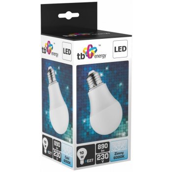 TB Energy LED žárovka E27 230V 10W 890L studená bílá