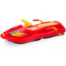 Plastkon Snow Boat bob s volantem červená