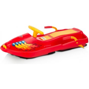 Plastkon Snow Boat bob s volantem červená