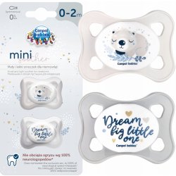 Canpol Babies set symetrických silikon mini dudlíků Sleepy Koala šedá