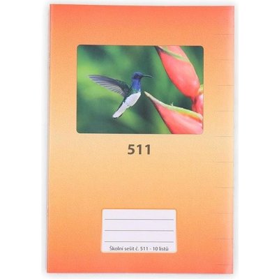 Vikpap 511 Sešit A5 s 1 pomocnou linkou 10l. 20mm – Zboží Dáma