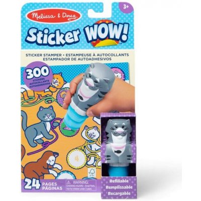 Melissa and Doug Razítko samolepkami Sticker Wow Kočka – Zbozi.Blesk.cz