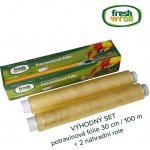 Výhodný balíček Fresh'n'Roll - Potravinová fólie 30cm / 100m + 2 náhradní role 30cm / 100m – Zboží Mobilmania