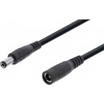 InLine Prodlužovací napájecí kabel se souosým konektorem 5,5 x 2,1mm, černý, 0,5m (26955B) - 19.42.0130 – Zboží Živě