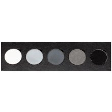Paletka 5 očních stínů pro kouřové líčení Maqpro 5 eye shadow refil palette titanium smoke TF1 BioLifePlus