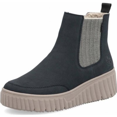 Rieker dámská kotníková obuv N2553-14 modrá – Zboží Mobilmania