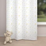 Biante Dětský bavlněný závěs Sandra SA-497 Žluté bylinky na bílém 150x250 cm – Hledejceny.cz