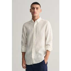 Gant košile slim linen shirt bílá