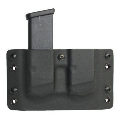 Kydex na dva zásobníky Glock, 9 mm / 40 SW, černé, bez sweatguardu, pravé, RH Holsters – Zboží Dáma