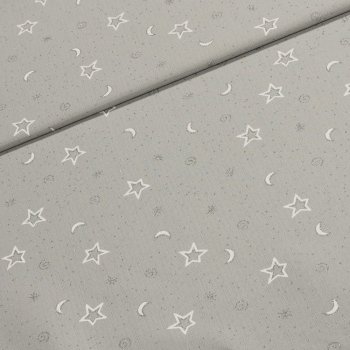 Polyesterové plátno s teflonovou úpravou vánoční BN2013-3267 hvězdičky na  šedé, š.155cm (látka v metráži) od 197 Kč - Heureka.cz