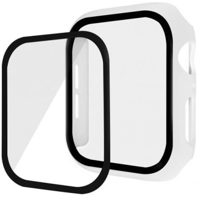 ENKAY Obal s tvrzeným sklem pro Apple Watch 6 / SE / 5 / 4 40mm bílý 18555 – Zboží Živě