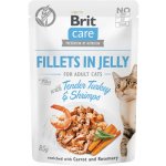 Brit Care Cat Fillets in Jelly Turkey&Shrimps 85 g – Sleviste.cz