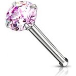 Šperky4U piercing do nosu růžový zirkon N0132P-025 – Zboží Dáma