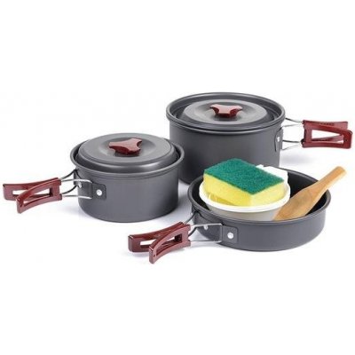 Naturehike kempingové nádobí set hliníkového nádobí pro 2-3 osoby 680g – Hledejceny.cz