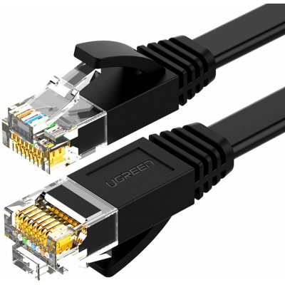 Ugreen NW102 Flat LAN Ethernet Cat6, 8m, černý – Zboží Živě