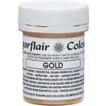 Sugarflair Barva na kreslení na bázi kakaového másla Gold 35 g – Zboží Mobilmania