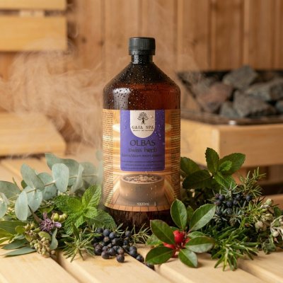 Gaia Spa Esence do sauny Olbas švýcarské bylinky 1 l – Zbozi.Blesk.cz