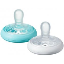 Tommee Tippee Dudlík Breastlike Natural silikon 2ks tyrkysová