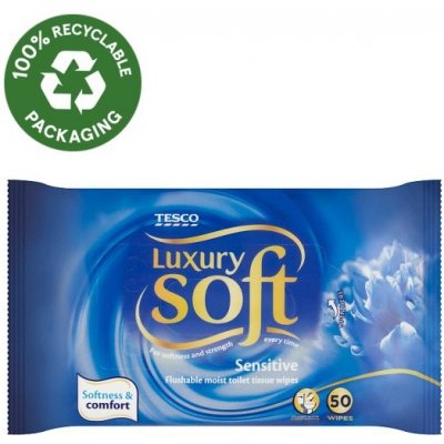 Tesco Soft Luxury Sensitive 50 ks – Zboží Mobilmania