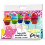 KIK KX5752 Narozeninové svíčky na dort cupcake – Zboží Mobilmania