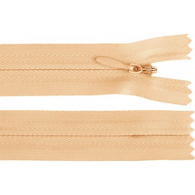 Spirálový zip skrytý No 3 délka 25 cm, malé, 106 broskvová – Hledejceny.cz