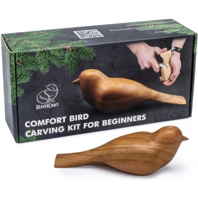 BeaverCraft Dárková vyřezávací sada DIY01 Ptáček - Comfort Bird Carving Kit