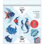 Clairefontaine Papíry na origami 10x10cm 15x15cm a 20x20cm 60ks život v moři – Zboží Dáma