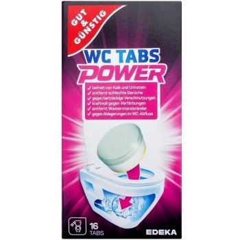 G&G POWER WC TABS Čisticí tablety do WC vůní citrónu 16ks