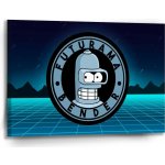 Sablio Obraz Futurama Bender Čtvrtá dimenze - 90x60 cm – Hledejceny.cz