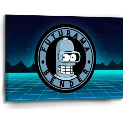 Sablio Obraz Futurama Bender Čtvrtá dimenze - 90x60 cm – Hledejceny.cz