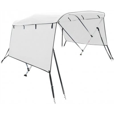 Bimini Stříška se 3 oblouky a stěnami 183x(185-198)x137 cm – Zboží Mobilmania