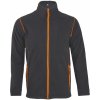 Pánská mikina SOĽS NOVA MEN fleece mikina SL00586 Charcoal grey / Orange