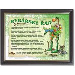 Rámeček s textem Rybářský řád – Hledejceny.cz