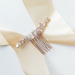 Elegantní zlatý hřeben do vlasů se zirkony – Hledejceny.cz