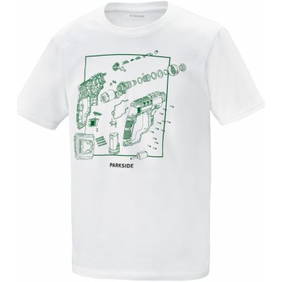 Parkside pánské triko bílá – Zboží Dáma