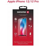 Swissten sklo FullGlue , color frame, case friendly Apple iPhone 12/12 pro černé 83857 – Zboží Živě