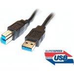 Kabel USB 3.0 Super-speed 5Gbps A-B 9pin 3m ku3ab3bk – Zboží Mobilmania