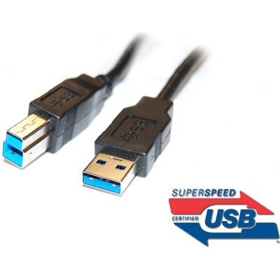 Kabel USB 3.0 Super-speed 5Gbps A-B 9pin 3m ku3ab3bk
