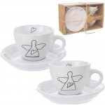 ORION Hrnek ker podšálek ANGEL 2 x 90 ml – Zboží Mobilmania