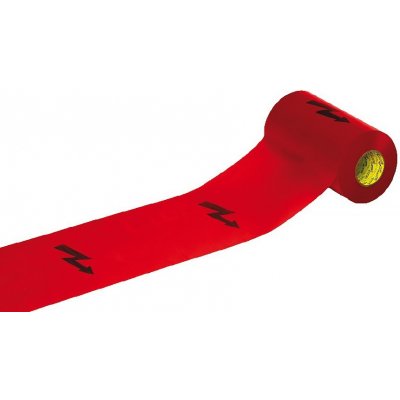Anticor fólie výstražná rudá s bleskem 220 mm x 20 m – Zboží Dáma