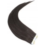 40cm Tape hair pu extension Tape in lidské vlasy remy přírodní černá – Sleviste.cz