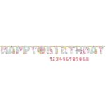 Girlanda happy birthday Unicorn 320x25 4cm Amscan – Zbozi.Blesk.cz